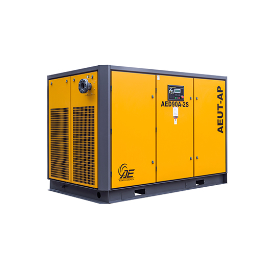 Two-stage screw compressor